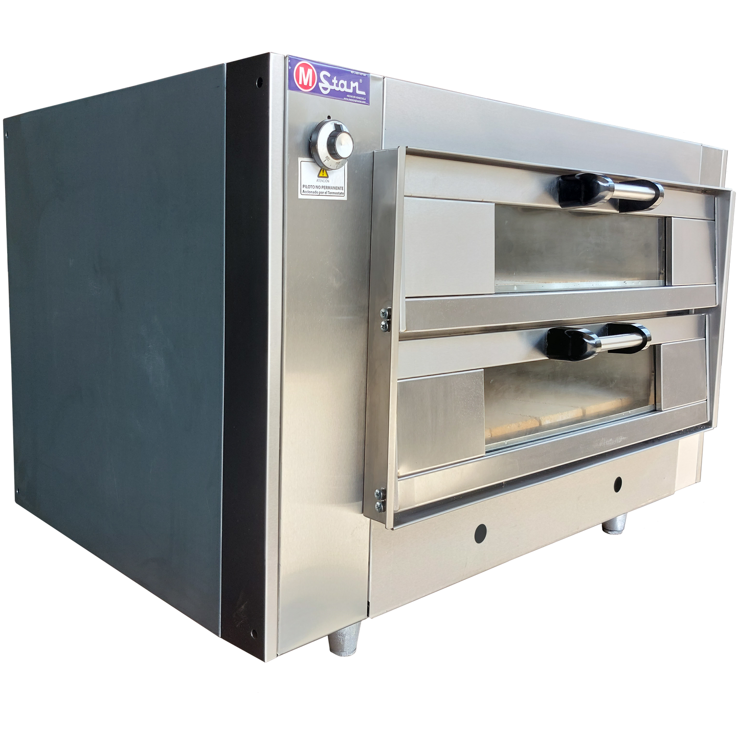 2 Chamber AI Gas Oven, Boc 14, Refractory Floor, Glass Door