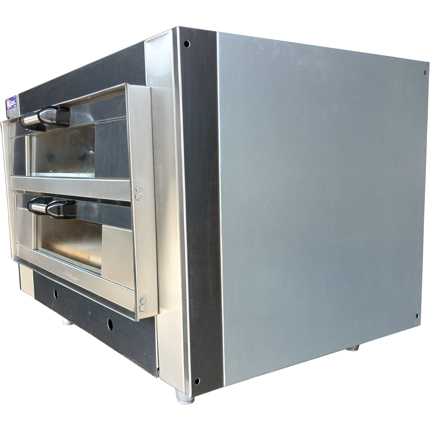 2 Chamber AI Gas Oven, Boc 14, Refractory Floor, Glass Door