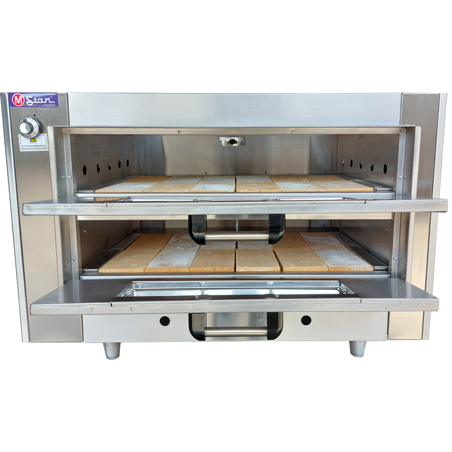 2 Chamber AI Gas Oven, Boc 14, Refractory Floor, Glass Door