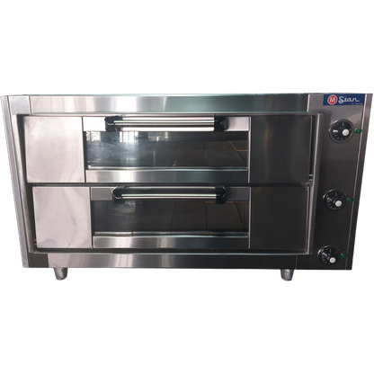 Electric oven 2 chamber mouth 14cm Refractory floor
