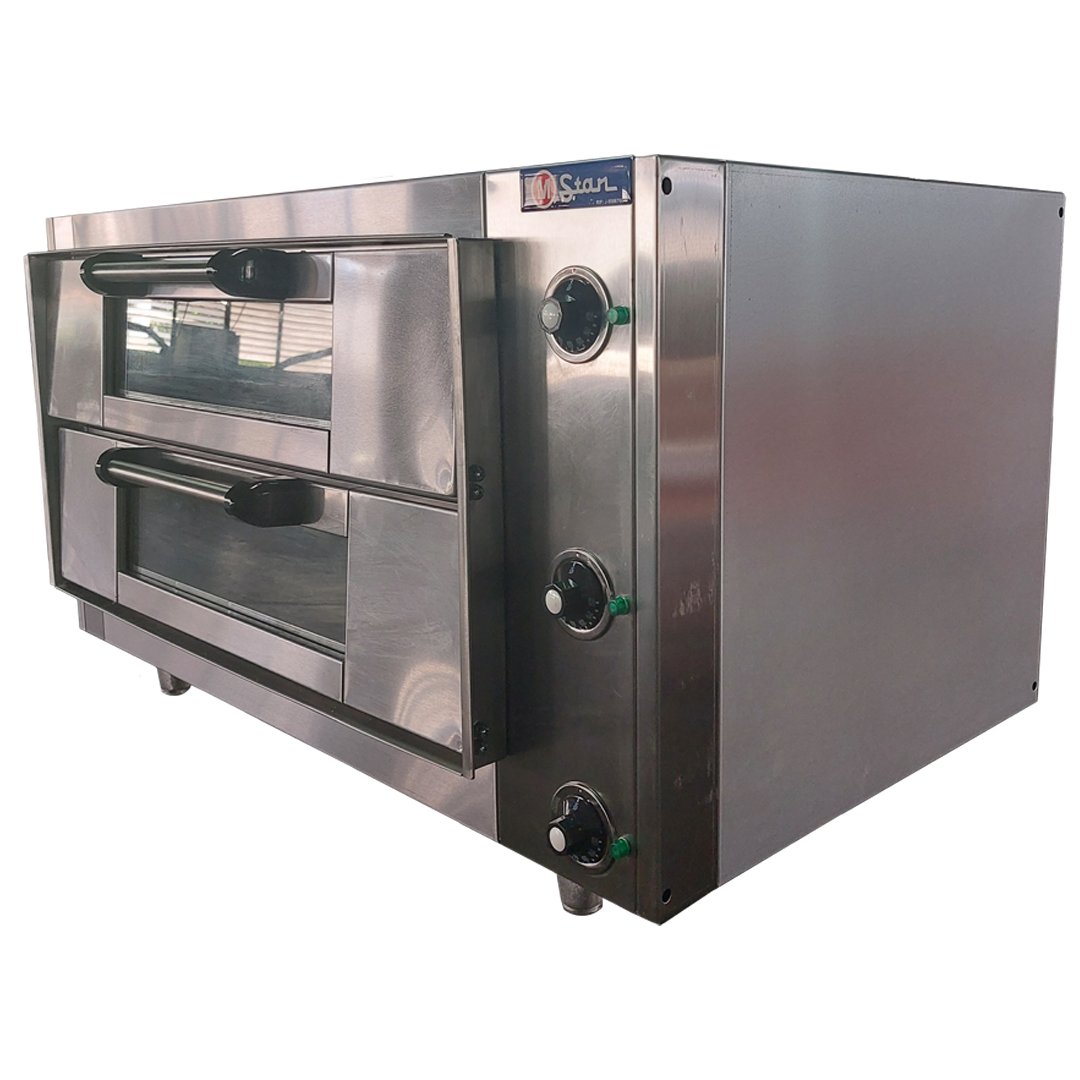 Electric oven 2 chamber mouth 14cm Refractory floor