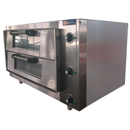 Electric oven 2 chamber mouth 14cm Refractory floor