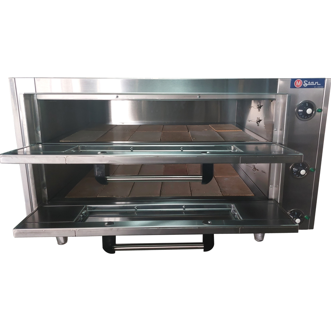 Electric oven 2 chamber mouth 14cm Refractory floor