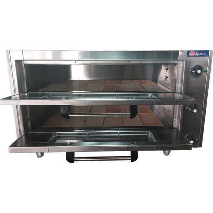 Electric oven 2 chamber mouth 14cm Refractory floor