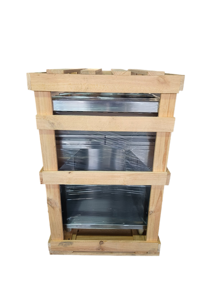 Gas stove with 4 deep burners and cabinet