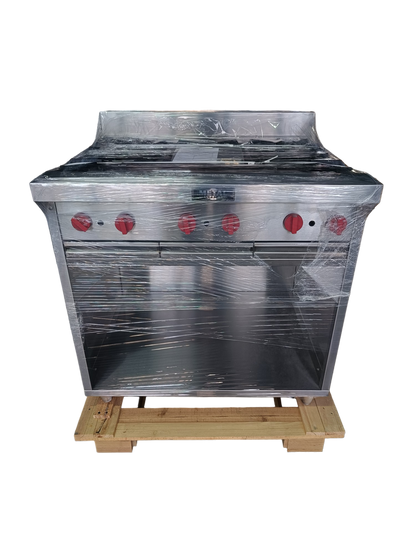 6 Burner Gas Stove with Cabinet
