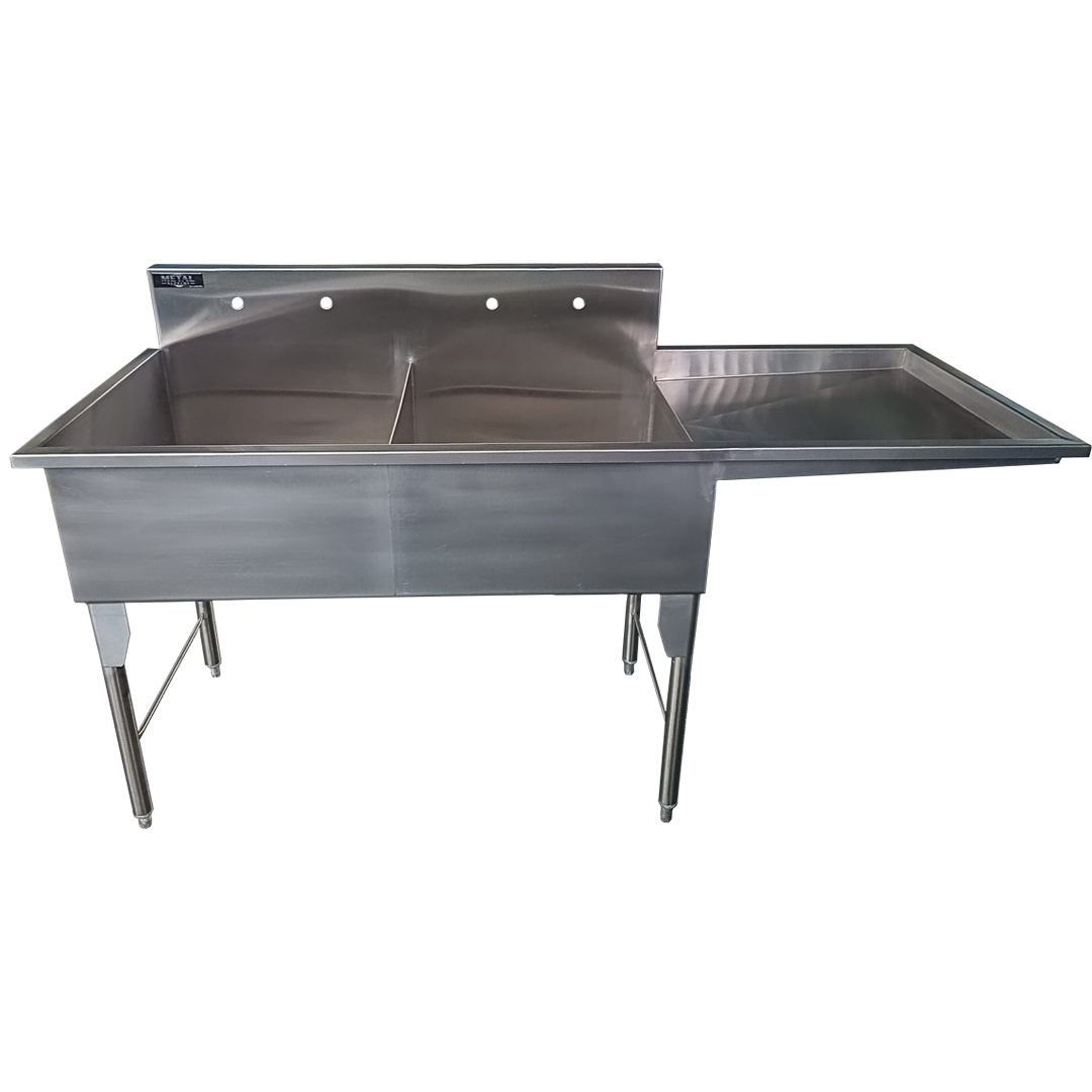 Double Sink with Drainer in AI 430