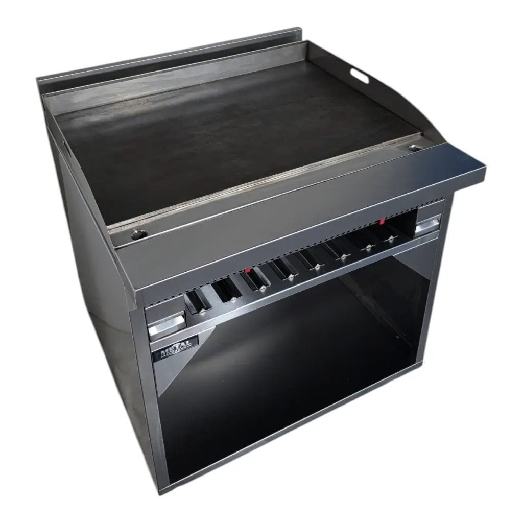 PLANCHA TOPE AMPLIO 90 CMS GRATINADOR Y GABINETE