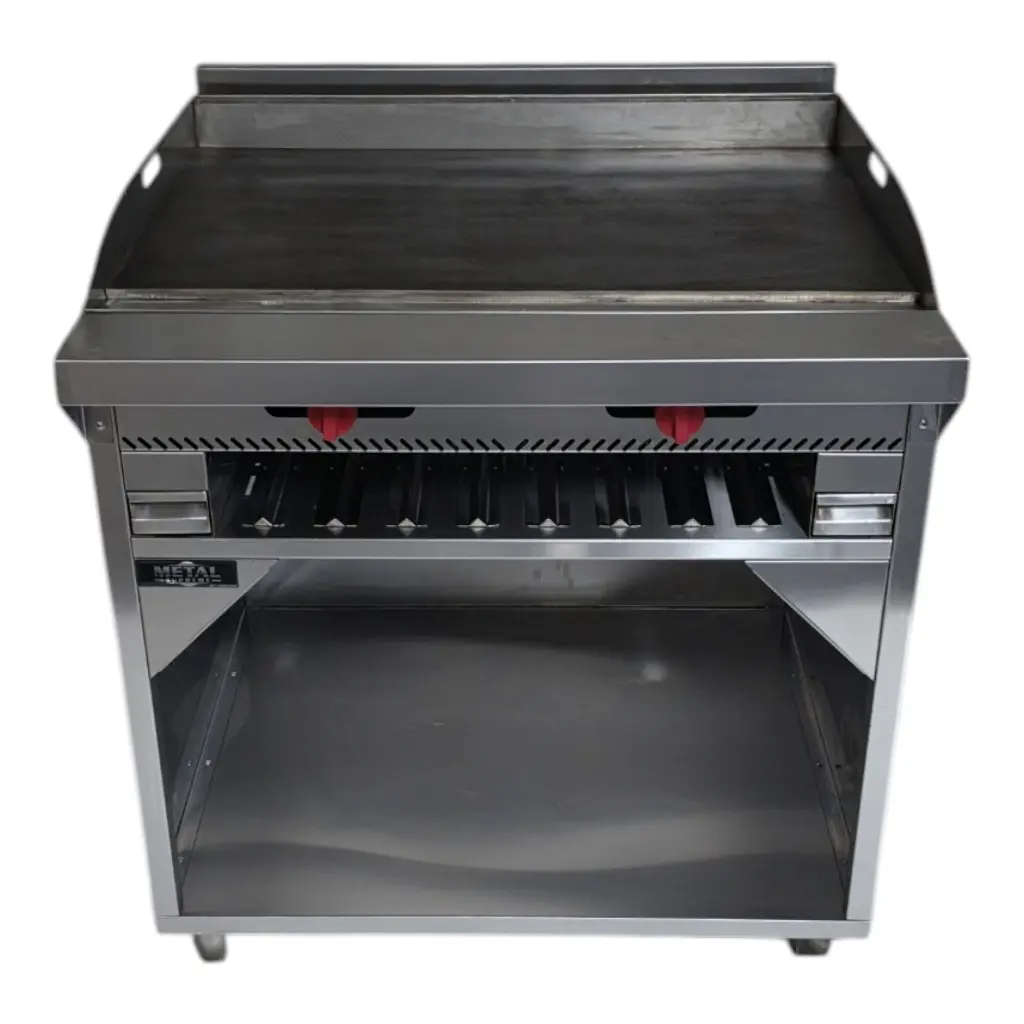 PLANCHA TOPE AMPLIO 90 CMS GRATINADOR Y GABINETE