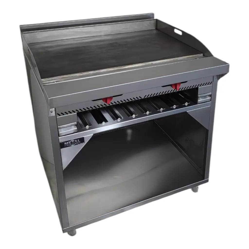 PLANCHA TOPE AMPLIO 90 CMS GRATINADOR Y GABINETE
