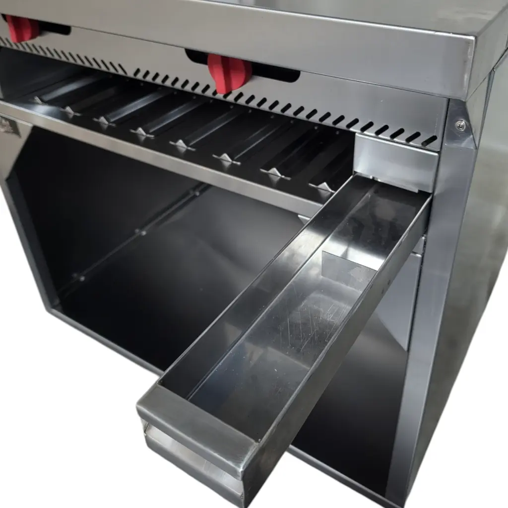 PLANCHA TOPE AMPLIO 90 CMS GRATINADOR Y GABINETE
