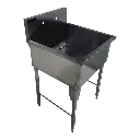 FREGADERO SENCILLO 68 X 70 X 90 EN AI 430
