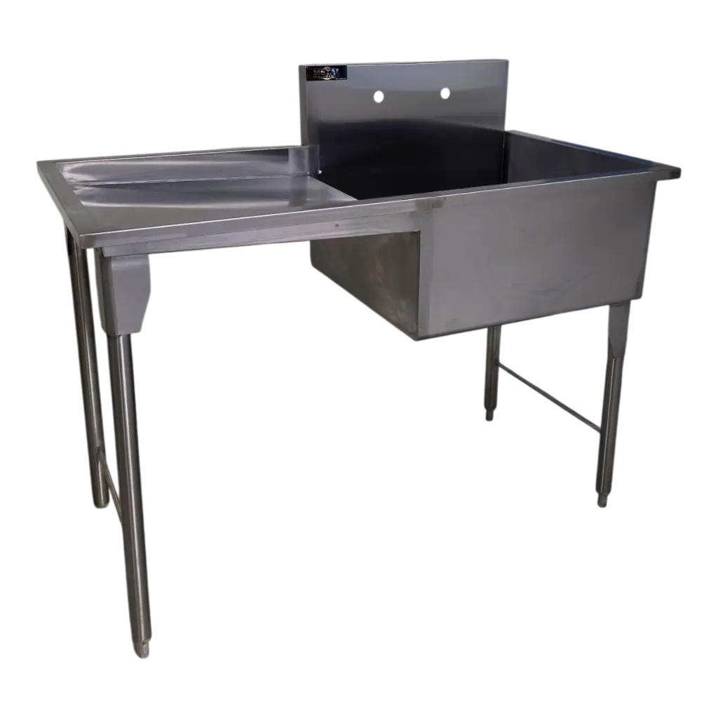 FREGADERO SENCILLO C/ESCURRIDOR IZQUIERDO130X70X90 AI430