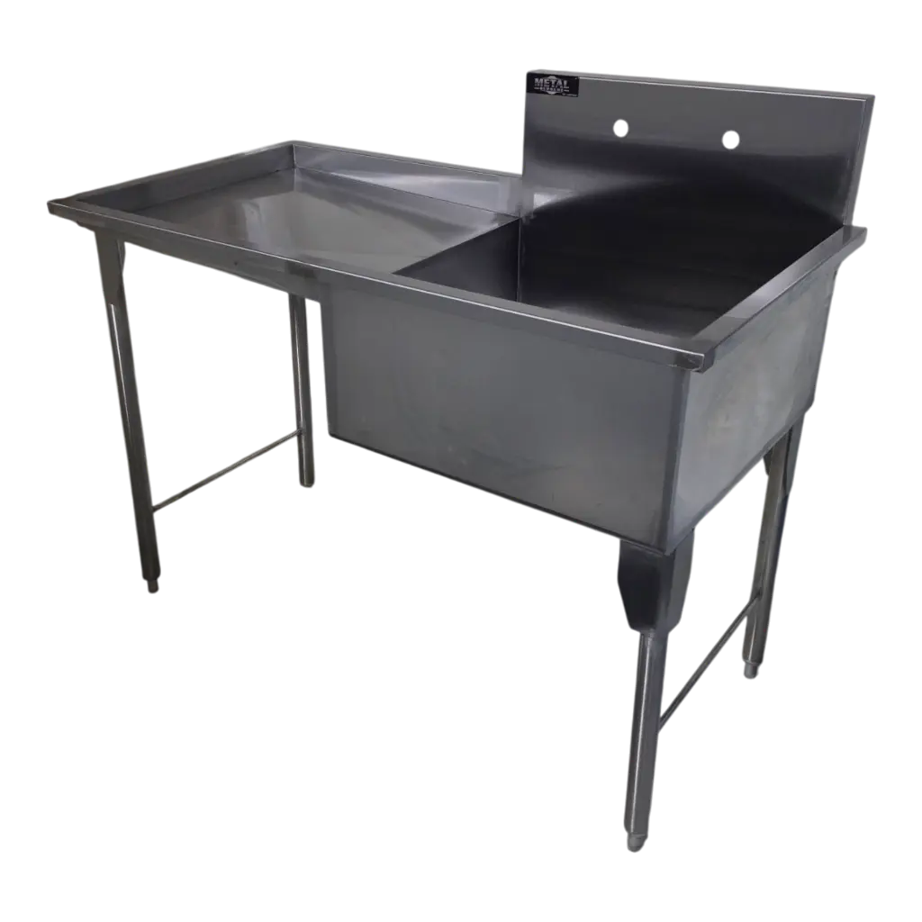 FREGADERO SENCILLO C/ESCURRIDOR IZQUIERDO130X70X90 AI430