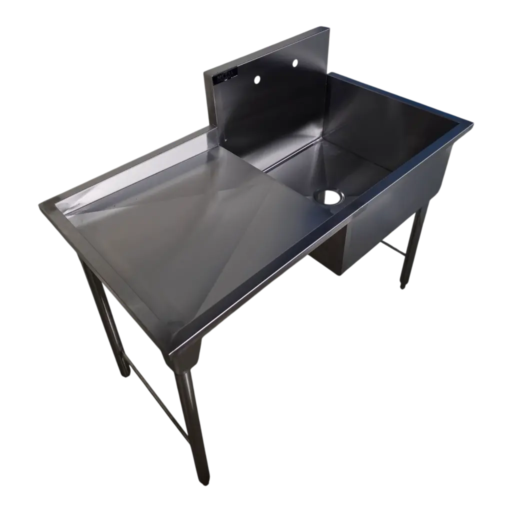 FREGADERO SENCILLO C/ESCURRIDOR IZQUIERDO130X70X90 AI430