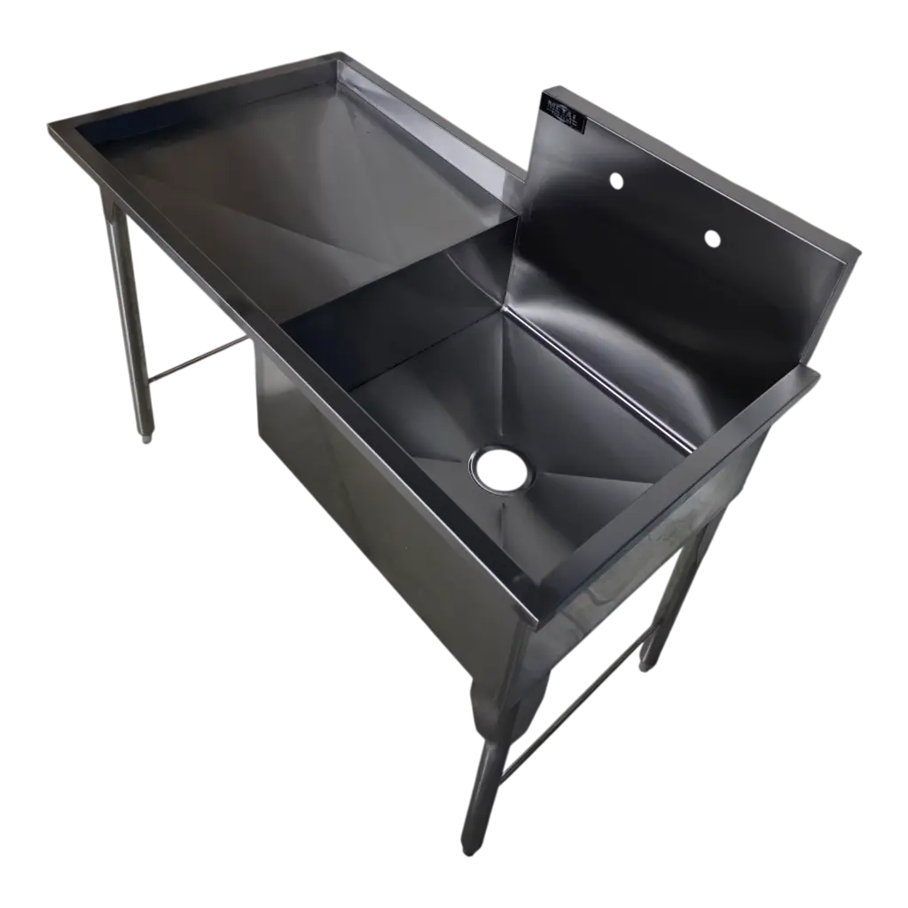 FREGADERO SENCILLO C/ESCURRIDOR IZQUIERDO130X70X90 AI430