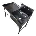 FREGADERO SENCILLO C/ESCURRIDOR IZQUIERDO130X70X90 AI430