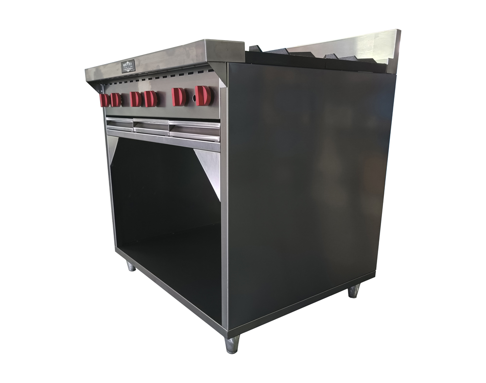 COCINA 6 HORNILLAS HONDAS Y GABINETE EN A/I 430
