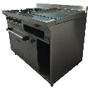 COCINA 4 HORNILLAS, PLANCHA, GRAT. Y HORNO EN A/I 430 C/ SEG