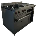 COCINA 4 HORNILLAS, PLANCHA, GRAT. Y HORNO EN A/I 430 C/ SEG