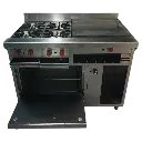 COCINA 4 HORNILLAS, PLANCHA, GRAT. Y HORNO EN A/I 430 C/ SEG