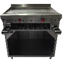 PLANCHA DE 90CM Y GRATINADOR CON GABINETE AI 430