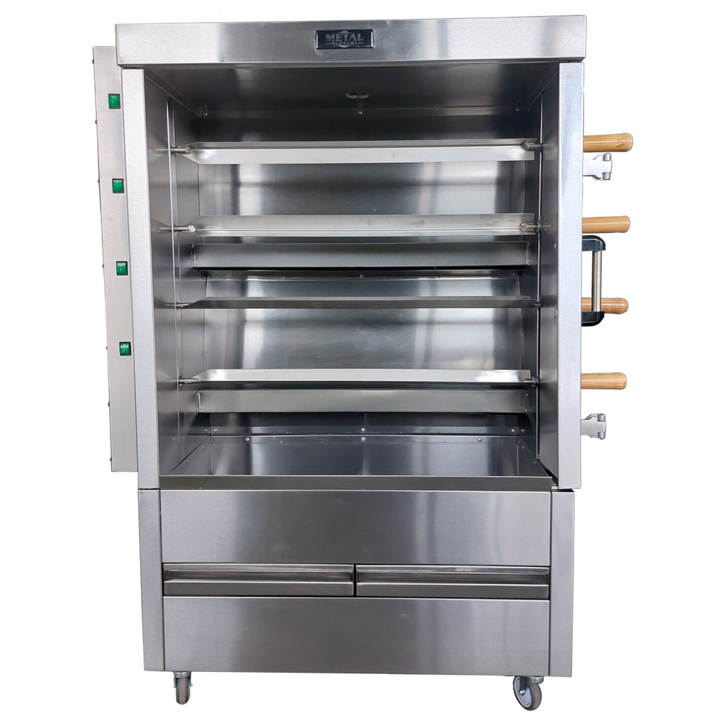 ASADOR 20 POLLOS A GAS MOTORES INDEPENDIENTES