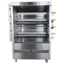 4 SKEWERS GAS ROTISSERIE FOR 20 CHICKENS INDEPENDENT MOTORS 