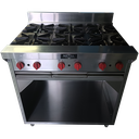 COCINA 6 HORNILLAS HONDAS Y GABINETE EN A/I 430