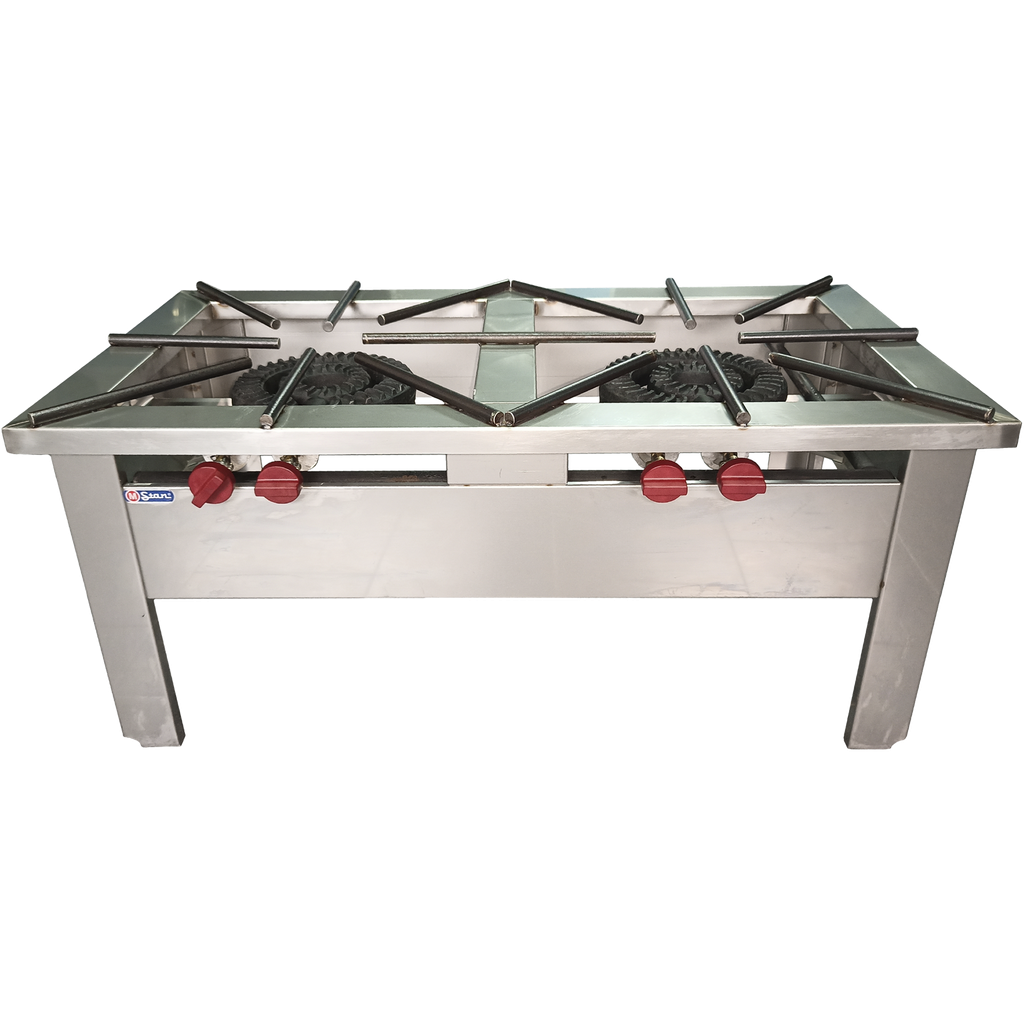 FOGON DOBLE A GAS 60 X 112 X 50 EN AI 304