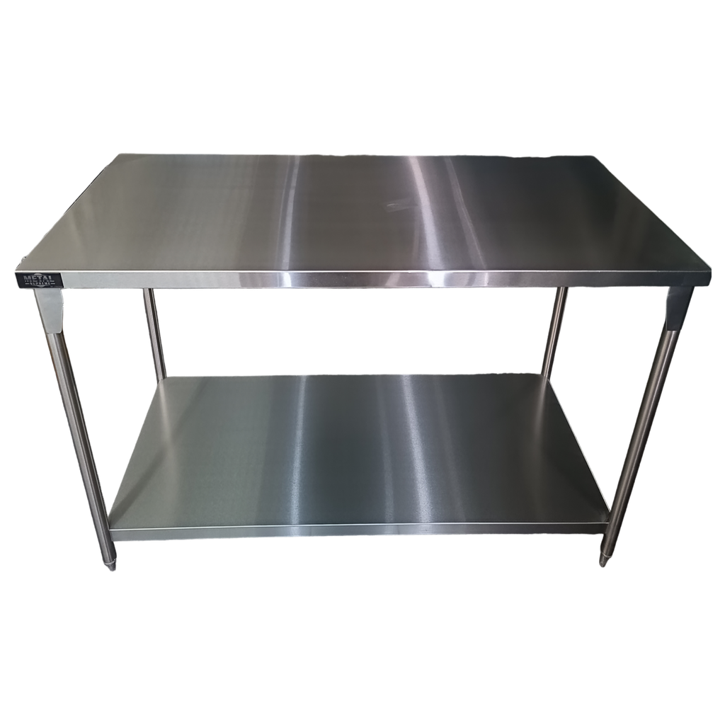 MESA CENTRAL 180X70X90 CON ENTREPAÑO EN AI 430