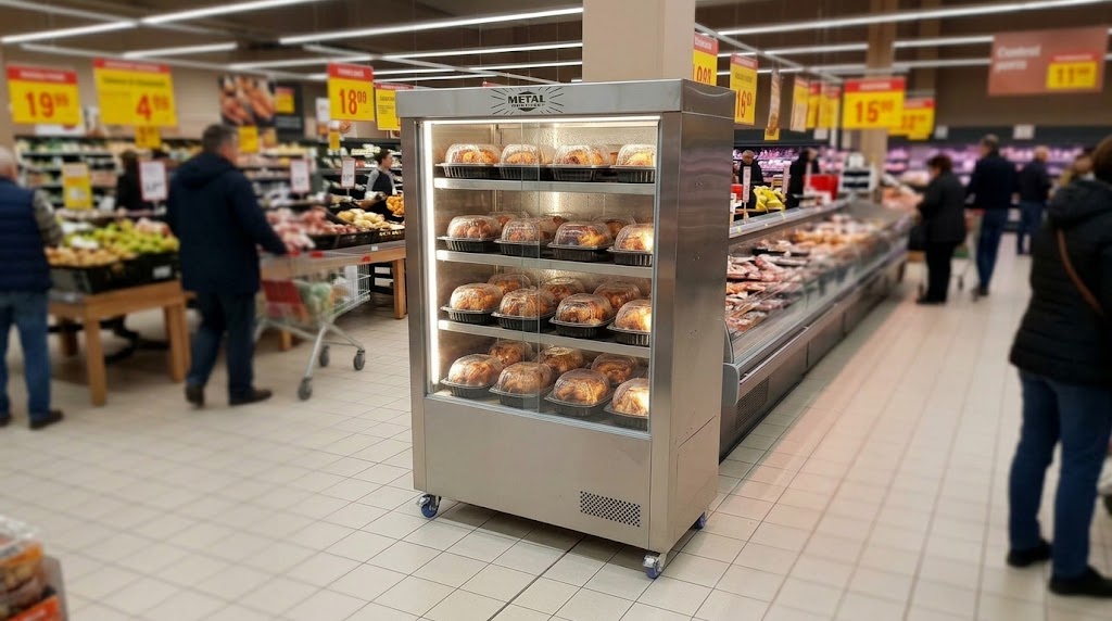 VITRINA CALEFAC RECIRCU AIRE 36 POLLOS ELEC