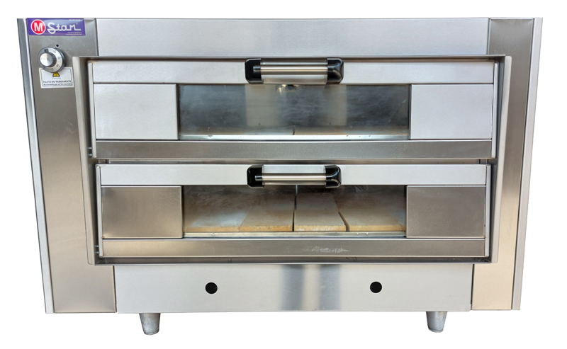 HORNO A GAS 2 CÁM BOC 14 PISO REFRACT.PTA DE VIDRIO AI 430