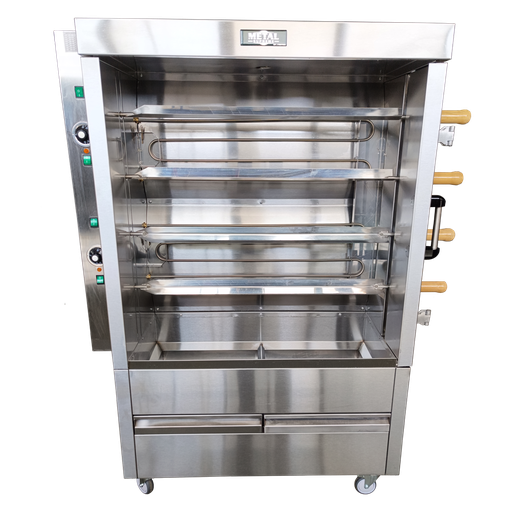 [FRE4VE] 4 SKEWERS ELEC. ROTISSERIE FOR20 CHICKENS INDEPENDET MOTORS 