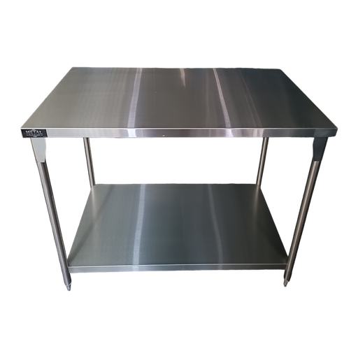[TCSM150-8] MESA CENTRAL 150X70X90 CON ENTREPAÑO EN AI 430