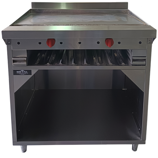 [PLM40708G] PLANCHA DE 90CM Y GRATINADOR CON GABINETE AI