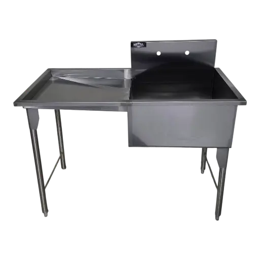 [SK11-8-IZ] FREGADERO SENCILLO C/ESCURRIDOR IZQUIERDO130X70X90 AI430